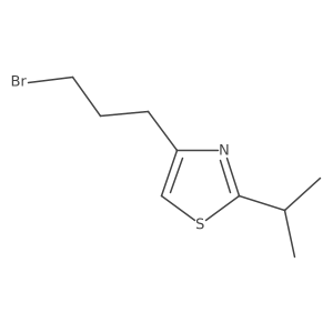 4-(3-Bromopropyl)-2-(propan-2-yl)-1,3-thiazole结构式