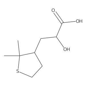 3-(2,2-Dimethylthiolan-3-yl)-2-hydroxypropanoic acid Structure