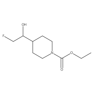 Ethyl 4-(2-fluoro-1-hydroxyethyl)piperidine-1-carboxylate Structure