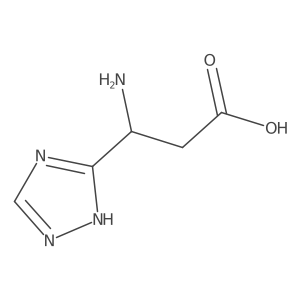 3-amino-3-(1H-1,2,4-triazol-3-yl)propanoic acid Structure