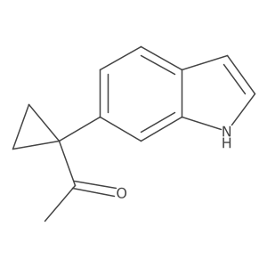 1-[1-(1H-indol-6-yl)cyclopropyl]ethan-1-one Structure