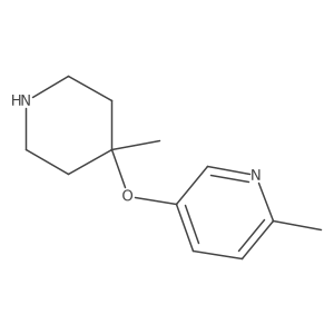 2-Methyl-5-[(4-methylpiperidin-4-yl)oxy]pyridine Structure