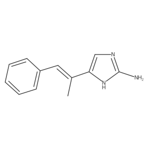 5-(1-phenylprop-1-en-2-yl)-1H-imidazol-2-amine结构式