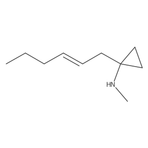 1-(hex-2-en-1-yl)-N-methylcyclopropan-1-amine Structure