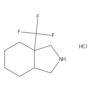 7a-(Trifluoromethyl)-1,2,3,3a,4,5,6,7-octahydroisoindole;hydrochloride结构式