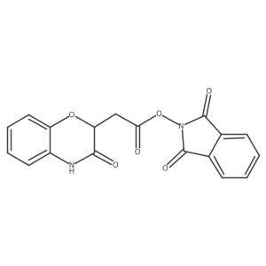 1,3-dioxo-2,3-dihydro-1H-isoindol-2-yl 2-(3-oxo-3,4-dihydro-2H-1,4-benzoxazin-2-yl)acetate结构式