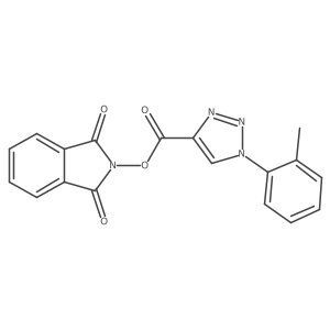 1,3-dioxo-2,3-dihydro-1H-isoindol-2-yl 1-(2-methylphenyl)-1H-1,2,3-triazole-4-carboxylate Structure