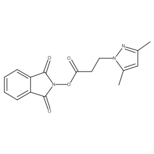 1,3-dioxo-2,3-dihydro-1H-isoindol-2-yl 3-(3,5-dimethyl-1H-pyrazol-1-yl)propanoate Structure