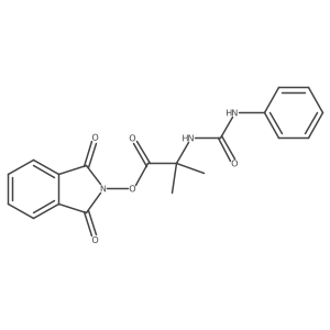1,3-dioxo-2,3-dihydro-1H-isoindol-2-yl 2-methyl-2-[(phenylcarbamoyl)amino]propanoate Structure