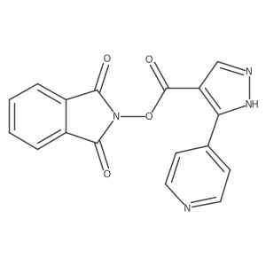 1,3-dioxo-2,3-dihydro-1H-isoindol-2-yl 3-(pyridin-4-yl)-1H-pyrazole-4-carboxylate Structure