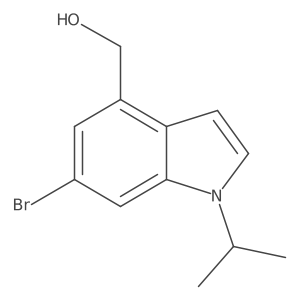 (6-Bromo-1-isopropyl-1H-indol-4-yl)-methanol Structure