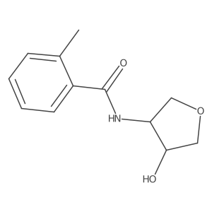N-[(3R,4S)-4-Hydroxyoxolan-3-yl]-2-methylbenzamide Structure