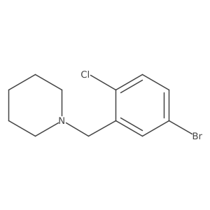 1-(5-Bromo-2-chloro-benzyl)-piperidine Structure