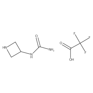 Azetidin-3-ylurea;2,2,2-trifluoroacetic acid Structure