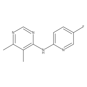 N-(5-Fluoropyridin-2-yl)-5,6-dimethylpyrimidin-4-amine Structure