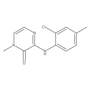 3-((2-chloro-4-methylphenyl)amino)-1-methylpyrazin-2(1H)-one Structure