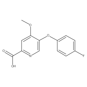 5-(4-Fluorophenoxy)-4-methoxypicolinic acid Structure