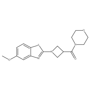 (1-(5-Methoxybenzo[d]thiazol-2-yl)azetidin-3-yl)(morpholino)methanone Structure