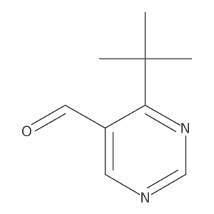 4-(tert-Butyl)pyrimidine-5-carbaldehyde结构式