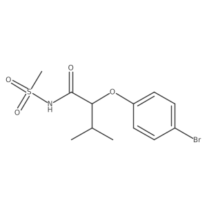 (2S)-2-(4-bromophenoxy)-N-methanesulfonyl-3-methylbutanamide结构式