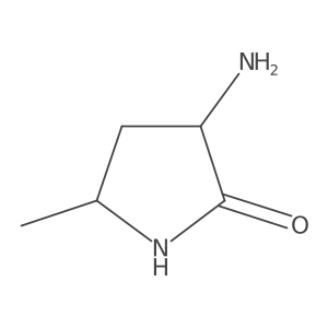 (3R,5R)-3-Amino-5-methylpyrrolidin-2-one结构式