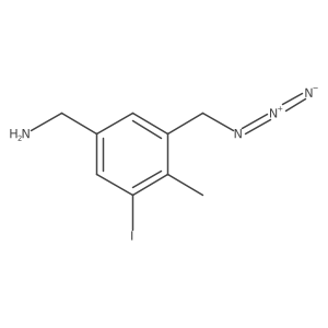 1-[3-(Azidomethyl)-5-iodo-4-methylphenyl]methanamine Structure