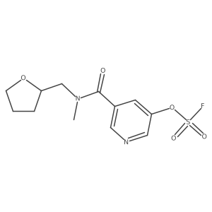 3-Fluorosulfonyloxy-5-[methyl(oxolan-2-ylmethyl)carbamoyl]pyridine Structure
