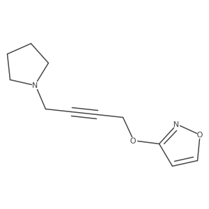 3-[[4-(1-Pyrrolidinyl)-2-butyn-1-yl]oxy]isoxazole Structure