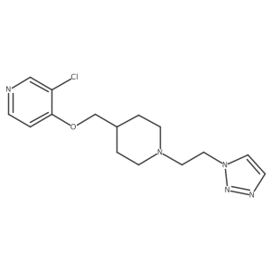 3-chloro-4-({1-[2-(1H-1,2,3-triazol-1-yl)ethyl]piperidin-4-yl}methoxy)pyridine结构式