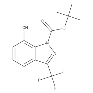tert-butyl 7-hydroxy-3-(trifluoromethyl)-1H-indazole-1-carboxylate结构式