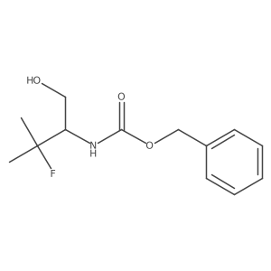 benzyl N-(3-fluoro-1-hydroxy-3-methylbutan-2-yl)carbamate结构式