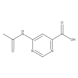 6-Acetamidopyrimidine-4-carboxylic acid结构式