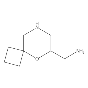 {5-Oxa-8-azaspiro[3.5]nonan-6-yl}methanamine结构式