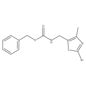 benzyl N-[(2-bromo-4-methyl-1,3-thiazol-5-yl)methyl]carbamate Structure