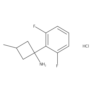 1-(2,6-Difluorophenyl)-3-methylcyclobutan-1-amine hydrochloride Structure