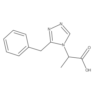 2-(3-benzyl-4H-1,2,4-triazol-4-yl)propanoic acid结构式