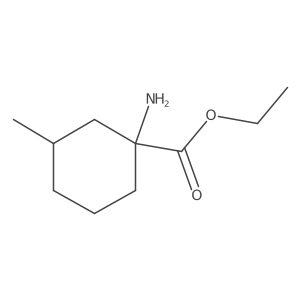 ethyl (1S,3R)-1-amino-3-methylcyclohexane-1-carboxylate结构式