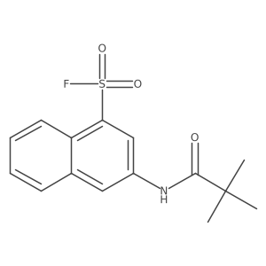 3-(2,2-Dimethylpropanamido)naphthalene-1-sulfonyl fluoride Structure