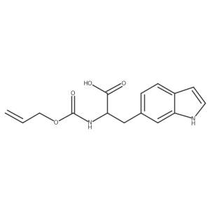 3-(1H-indol-6-yl)-2-{[(prop-2-en-1-yloxy)carbonyl]amino}propanoic acid结构式