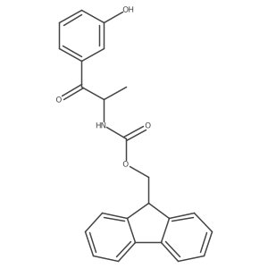 (9H-fluoren-9-yl)methyl N-[1-(3-hydroxyphenyl)-1-oxopropan-2-yl]carbamate Structure