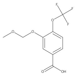 3-(Methoxymethoxy)-4-(trifluoromethoxy)benzoic acid结构式