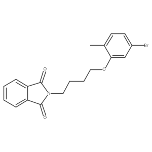 2-(4-(5-Bromo-2-methylphenoxy)butyl)isoindoline-1,3-dione Structure