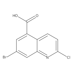 7-bromo-2-chloro-5-Quinolinecarboxylic acid Structure