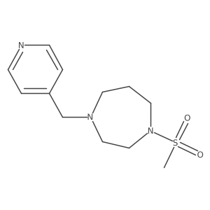 1-Methanesulfonyl-4-[(pyridin-4-yl)methyl]-1,4-diazepane Structure