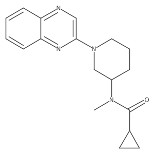 N-methyl-N-[1-(quinoxalin-2-yl)piperidin-3-yl]cyclopropanecarboxamide Structure