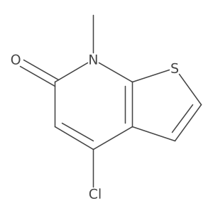 Thieno[2,3-b]pyridin-6(7H)-one, 4-chloro-7-methyl- Structure