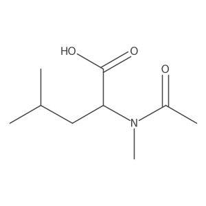 N-Acetyl-N-methyl-L-leucine Structure