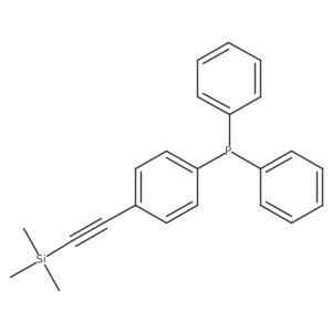 Diphenyl[4-[2-(trimethylsilyl)ethynyl]phenyl]phosphine结构式
