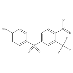 4-[[4-Nitro-3-(trifluoromethyl)phenyl]sulfonyl]benzenamine结构式