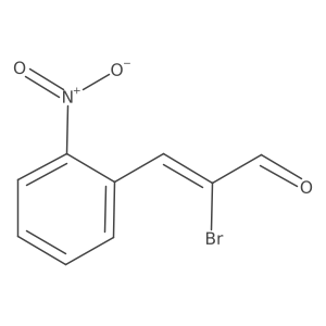 2-Bromo-3-(2-nitrophenyl)-2-propenal Structure